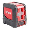 STIER Kreuzlinienlaser 2x120° 635 nm rot