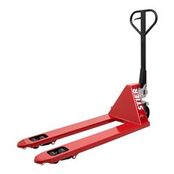 STIER Gabelhubwagen Tragkraft 2500kg Gabellänge 800mm Nylon-Reifen