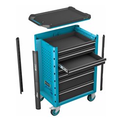 HAZET Werkstattwagen Assistent 179N-7/137 Schubladen flach: 5 x 77 x 522 x 398 mm Schubladen hoch: 2 x 162 x 522 x 398 mm