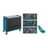 HAZET Werkstattwagen Assistent 179NXXL-7/340 Schubladen flach: 5 x 77 x 870 x 398 mm Schubladen hoch: 2 x 162 x 870 x 398 mm