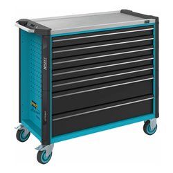 HAZET Werkstattwagen Assistent 179NXXL-7 Schubladen flach: 5 x 77 x 870 x 398 mm Schubladen hoch: 2 x 162 x 870 x 398 mm