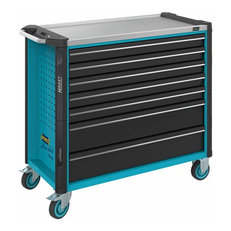 HAZET Werkstattwagen Assistent 179NXXL-7 Schubladen flach: 5 x 77 x 870 x 398 mm Schubladen hoch: 2 x 162 x 870 x 398 mm
