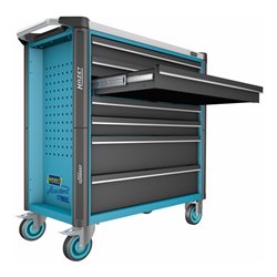 HAZET Werkstattwagen Assistent 179NXL-7/265 Schubladen flach: 5 x 77 x 696 x 398 mm Schubladen hoch: 2 x 162 x 696 x 398 mm
