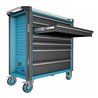 HAZET Werkstattwagen Assistent 179NXL-7/265 Schubladen flach: 5 x 77 x 696 x 398 mm Schubladen hoch: 2 x 162 x 696 x 398 mm