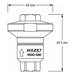 HAZET Druckluft-Minderer 9000-080