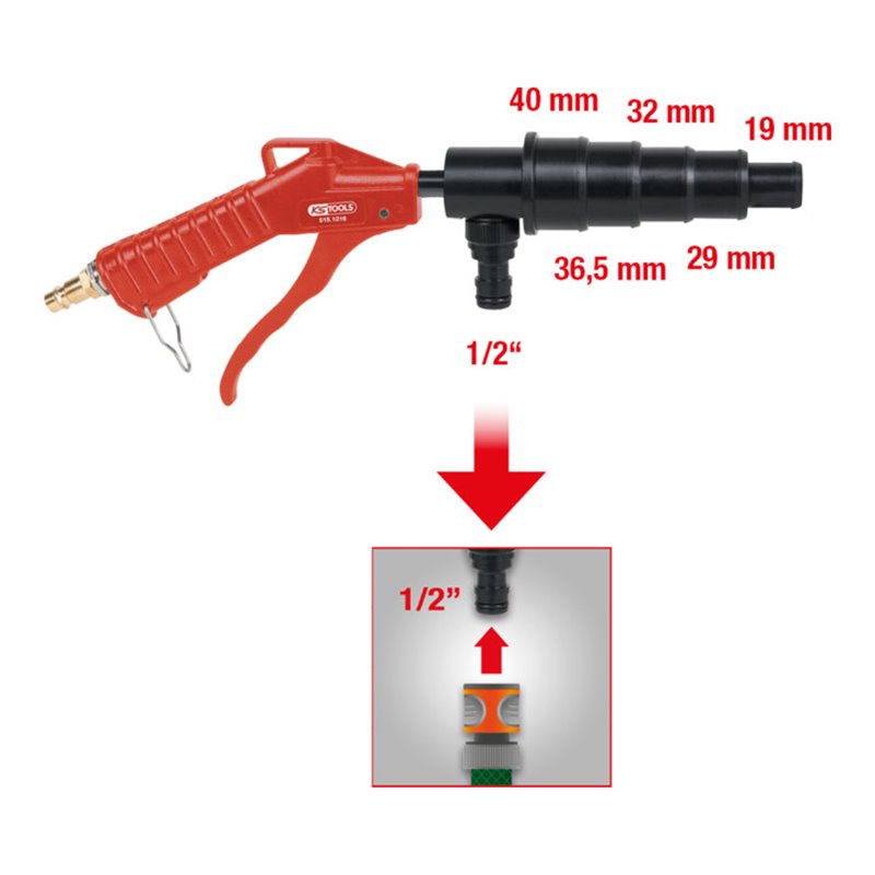 KS Tools Kühlsystem-Spülpistole