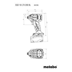 Metabo Akku-Schlagschrauber SSD 18 LTX 200 BL Karton