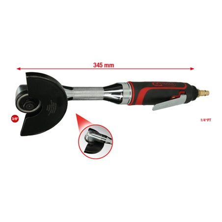 KS Tools 3/8' Druckluft-Stab-Trennschleifer 15.000U/min
