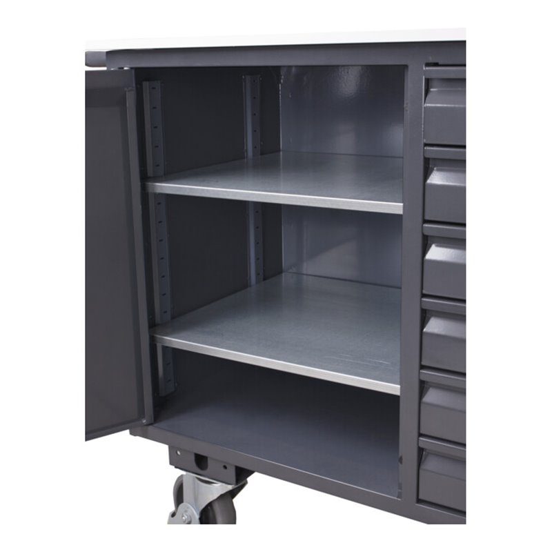 Sprintus Wischset Mopphalter, Alu-Teleskopstiel, Mopp Mikrofaser weiß/blau B400xL1450mm