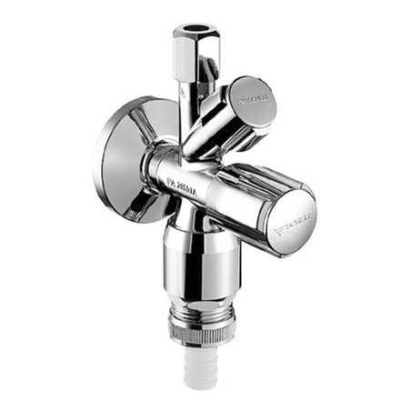 Schell Kombi-Eckventil COMFORT G 1/2 AG, m ASAG E, m RV u. RB, verchromt