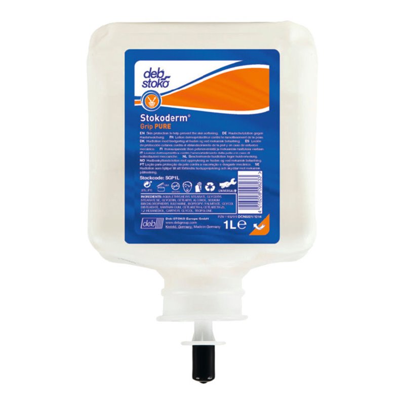 S.C. Johnson Hautschutzcreme Stokoderm Grip PURE, Inhalt: 1000B ml