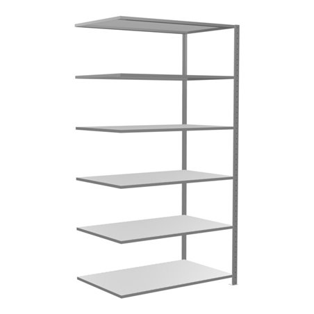 Schulte Anbauregal Steckregal MULTIplus150 2500 x 1300 x 800 mm 6 Fachböden Kreuzstrebe verzinkt