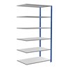 Schulte Anbauregal Steckregal MULTIplus150 2500 x 1300 x 800 mm 6 Fachböden Kreuzstrebe RAL 5010 enzianblau/verzinkt