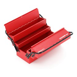 Gedore red Werkzeugkasten, 5 Fächer, groß, leer, Maße (LxBxH): 260x535x210 mm, rot, Stahlblech, Sortierbox, R20600073