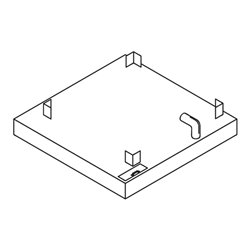 Säbu Fäkalien- + Abwassertank 400 L,B 1500 x T 1500 x H 180 mm