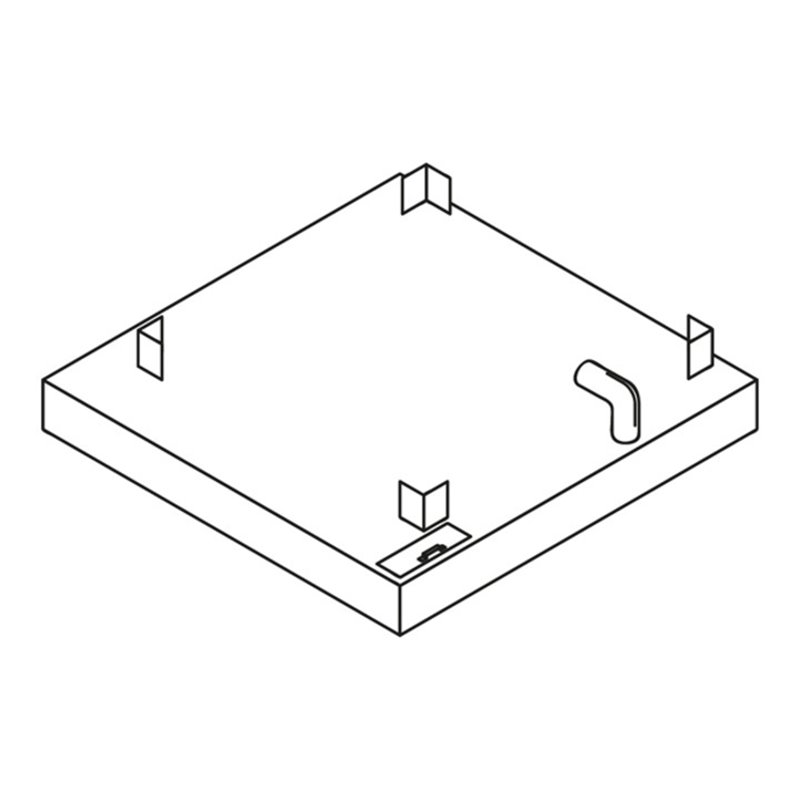 Säbu Fäkalien- + Abwassertank 400 L,B 1500 x T 1500 x H 180 mm