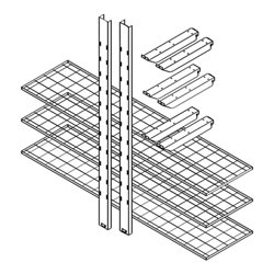 Säbu Gitterrostregal 2000 nn