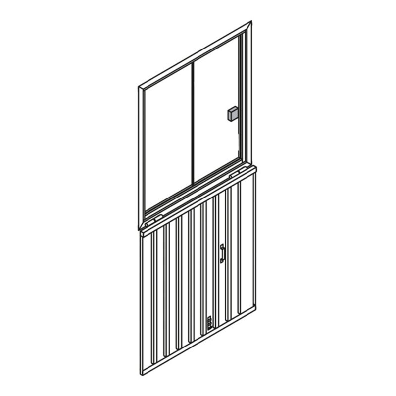 Säbu Leichtmetall Schiebefenster mit Sicherheitsglas