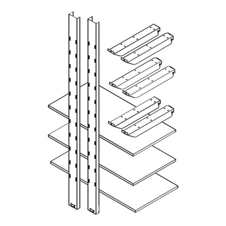 Säbu Lagerregal 1000