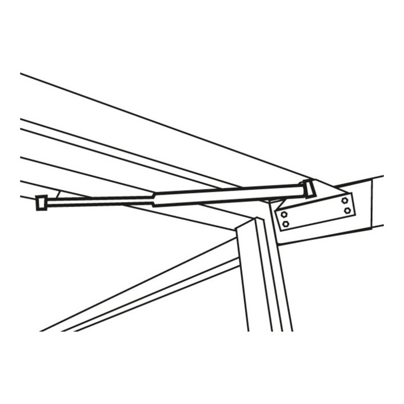 Säbu Stoßdämpfer als Türöffner Sturmsicherung bei geöffneter Doppelflügeltür