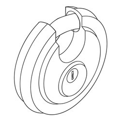 Säbu Diskusschloss zum sicheren Verschließen