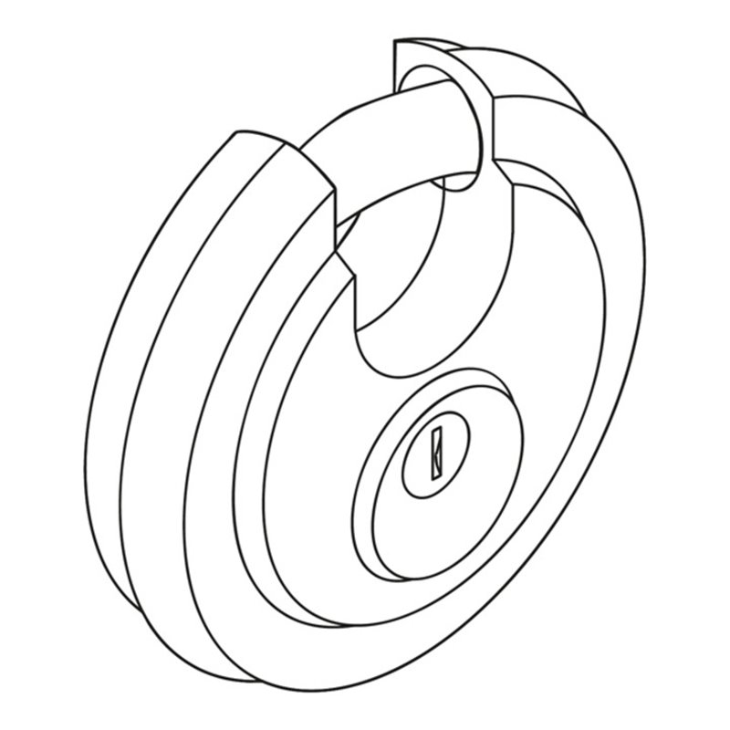 Säbu Diskusschloss zum sicheren Verschließen