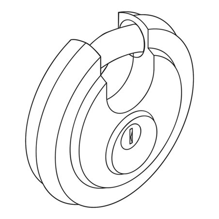 Säbu Diskusschloss zum sicheren Verschließen