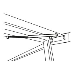 Säbu Stoßdämpfer als Türöffner Sturmsicherung bei geöffneter einflügeliger Tür