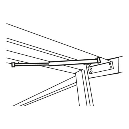 Säbu Stoßdämpfer als Türöffner Sturmsicherung bei geöffneter einflügeliger Tür