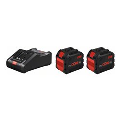 Bosch Akku Starter-Set: 2 x ProCORE 18 Volt 12,0 Ah GAL 18V-160 C und GCY 30-4
