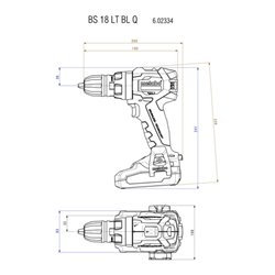 Metabo Akku-Bohrschrauber BS 18 LT BL Q Karton