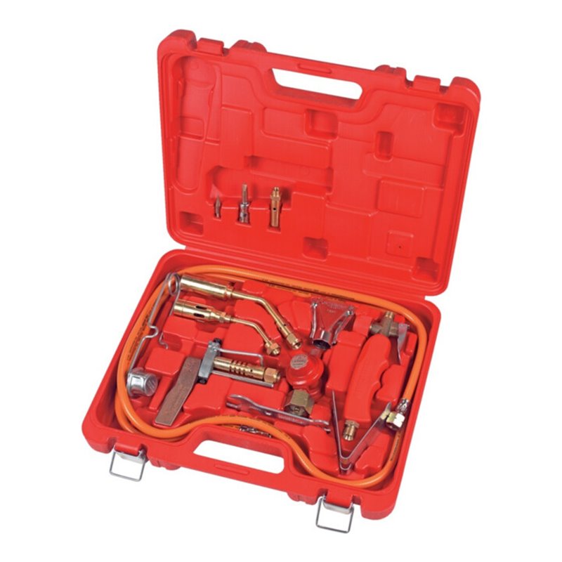 Rothenberger Hart-/Weichlötgarnitur Turbolötset 2000GradC im Ku.-Koffer 15tlg.Propan
