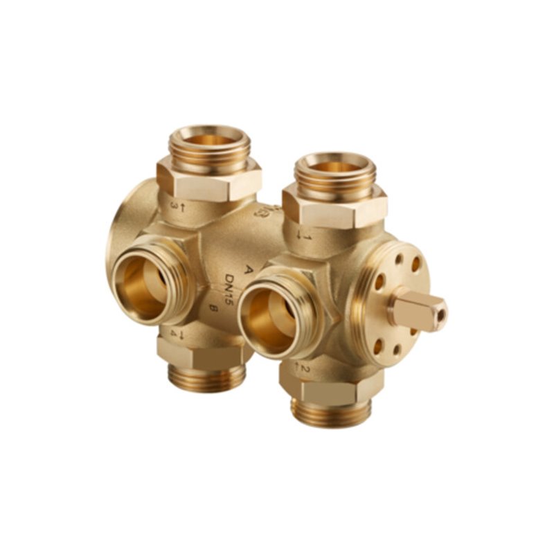 Oventrop Optibal W6 6-Wege-Kugelhahn Messing, DN 20, G 1, mit Innenkonus