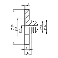 Gesipa PA17/36 (m.Aussparung) Plattenmundstück für A2