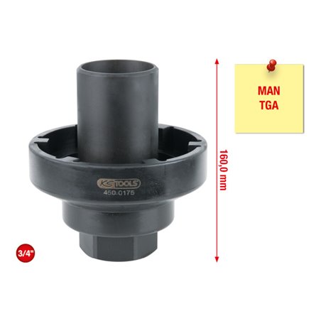 KS Tools 3/4' Nutmuttern-Schlüssel mit Führungsrohr, MAN TGA