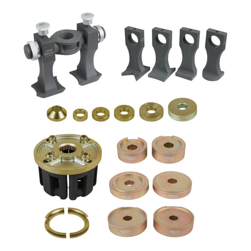 KS Tools Universal-Werkzeug zur geschraubten- und Kompakt-Radlagermontage und Demontage, 33-tlg.