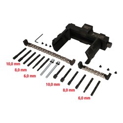 KS Tools Vario-Muttern- und Kappenschlüssel-Satz, 14-tlg.