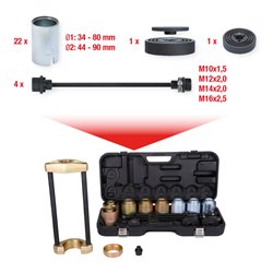 KS Tools Universal-Presswerkzeug-Satz für Achsteile, 38-tlg.