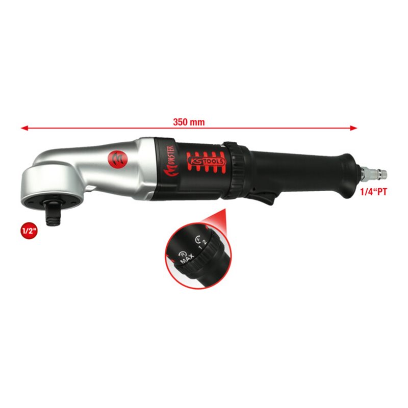 KS Tools 1/2' MONSTER Hochleistungs-Druckluft-Schlag-Ratschenschrauber 271 Nm