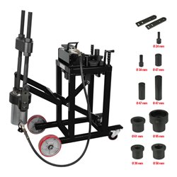KS Tools Achsschenkelbolzen-Presse, 75t, mit Hülsen-Satz, 29-tlg.