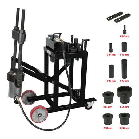 KS Tools Achsschenkelbolzen-Presse, 75t, mit Hülsen-Satz, 29-tlg.