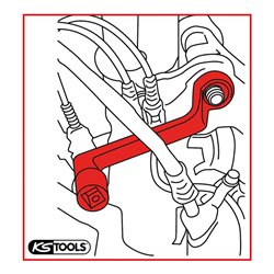 KS Tools 1/2' Sturzeinstellschlüssel, 21 mm