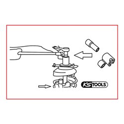 KS Tools Spezial Stoßdämpfer-Gegenhalter-Werkzeug-Satz für Volvo, 2-tlg.