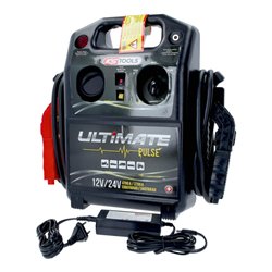 KS Tools 12 V / 24 V Kondensator-Booster - mobiles Starthilfegerät 4700 A / 3700A