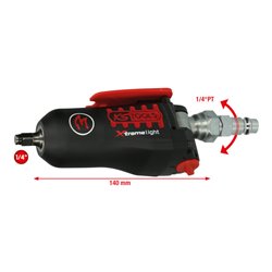 KS Tools 1/4' MONSTER Xtremelight Mini-Druckluft-Schlagschrauber mit Umschaltwippe 108Nm