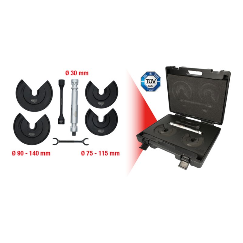 KS Tools Universal-Teleskop-Centerspanner-Satz für innenliegende Federn, 9-tlg.