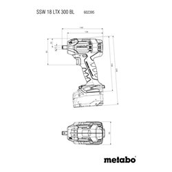 Metabo Akku-Schlagschrauber SSW 18 LTX 300 BL metaBOX 145