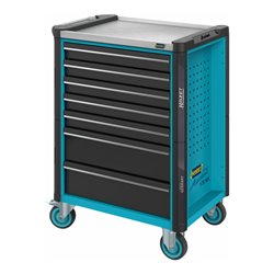 HAZET Werkstattwagen Assistent 179NX-7/65ALU Schubladen flach: 5 x 77 x 522 x 398 mm Schubladen hoch: 2 x 162 x 522 x 398 mm Anz