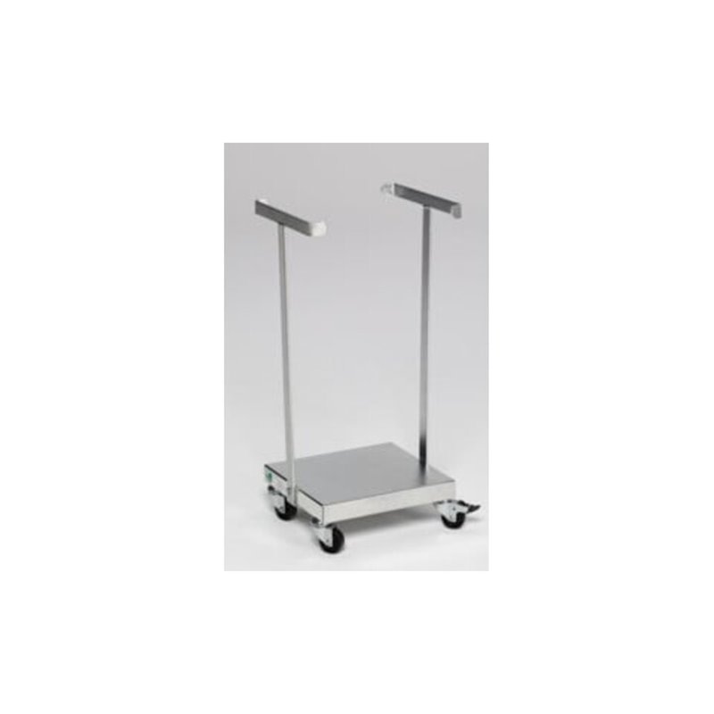 VAR Abfallsammler Typ SHR 60 Edelstahl fahrbar für 60/70 l Säcke