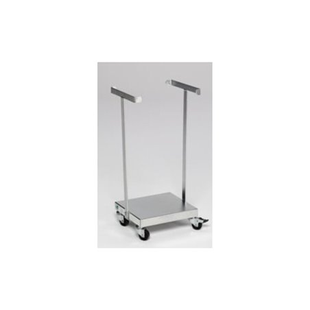 VAR Abfallsammler Typ SHR 60 Edelstahl fahrbar für 60/70 l Säcke